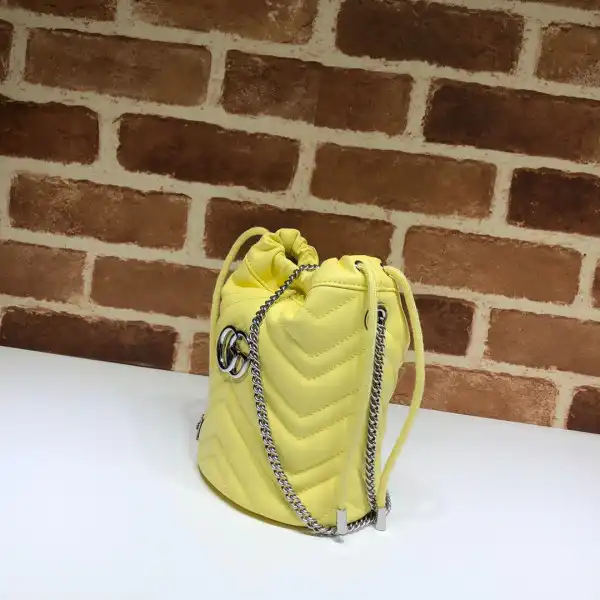 Affordable GUCCI GG Marmont mini bucket bag