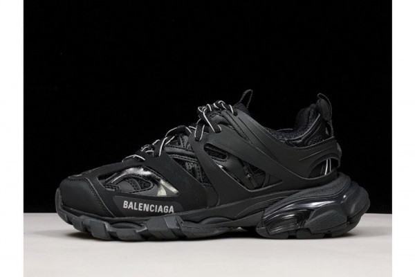 HOT SALE BALENCIAGA TRACK TRAINER 'TRIPLE BLACK' 542436 W1GB 1000