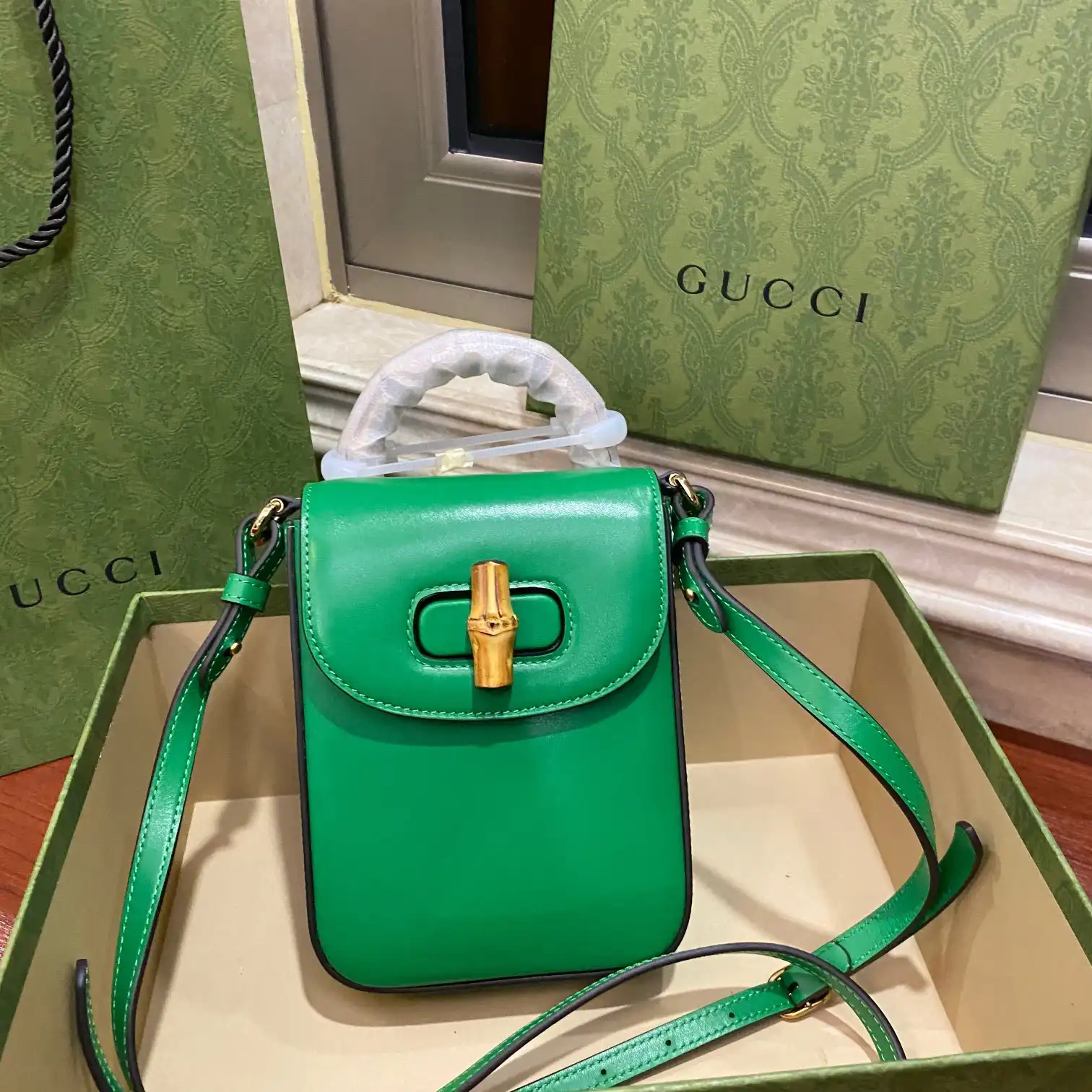 Firstbag Ru Gucci Bamboo mini handbag