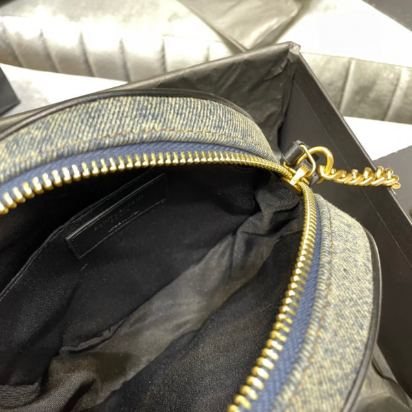 HOT SALE YSL VINYLE ROUND CAMERA BAG