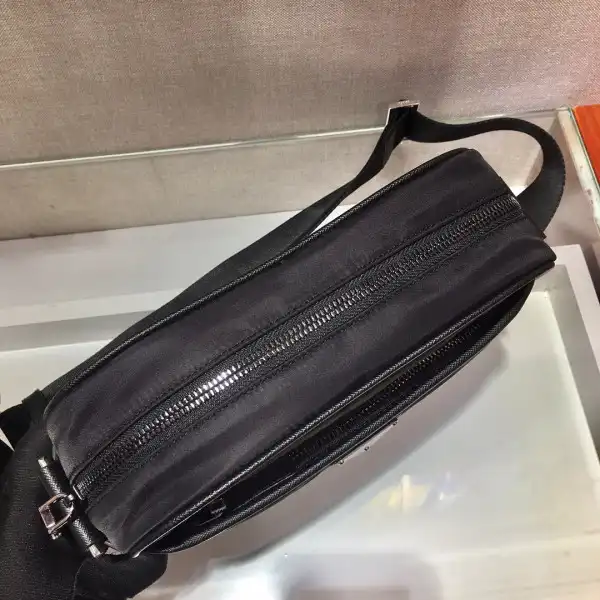 PRADA Re-Nylon and Saffiano leather shoulder bag