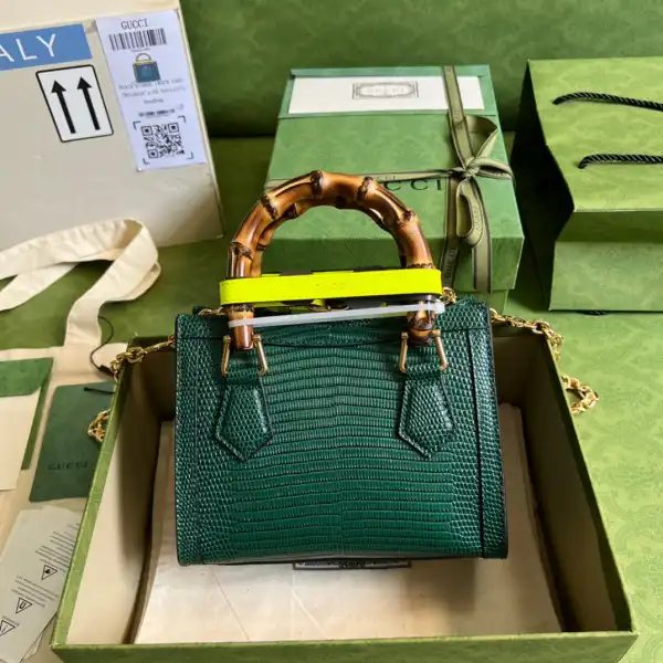 Gucci Diana lizard mini bag