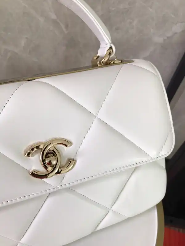 CHANEL FLAP BAG WITH TOP HANDLE