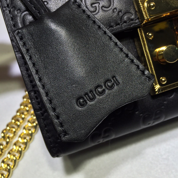 HOT SALE GUCCI Padlock small Gucci Signature shoulder bag