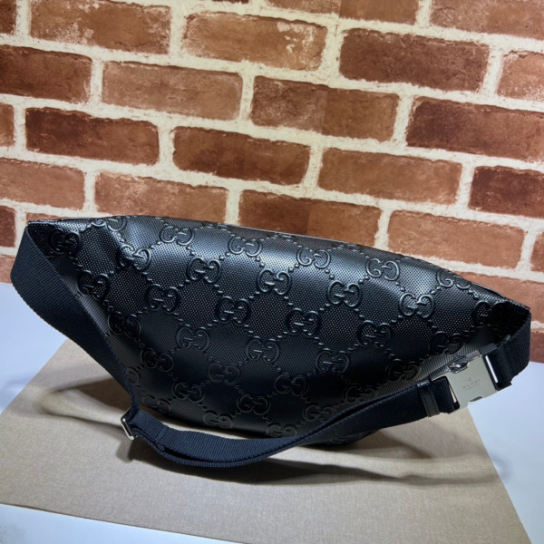 HOT SALE Gucci GG embossed belt bag