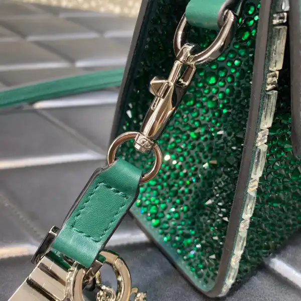 VALENTINO MINI VSLING HANDBAG WITH SPARKLING EMBROIDERY