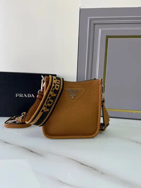 PRADA Leather mini shoulder bag