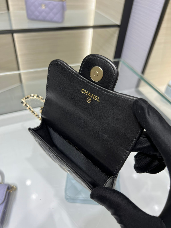 HOT SALE CL FLAP COIN PURSE WITH CHAIN