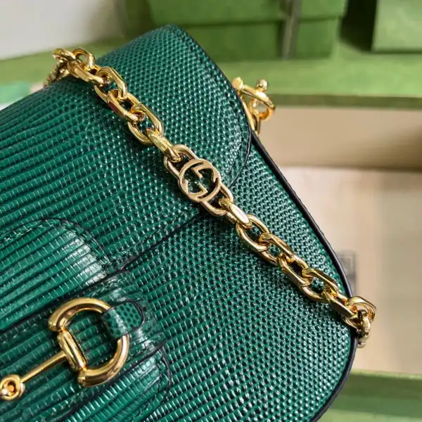 Cheap Gucci Horsebit 1955 lizard mini bag