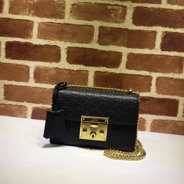 HOT SALE GUCCI Padlock small Gucci Signature shoulder bag