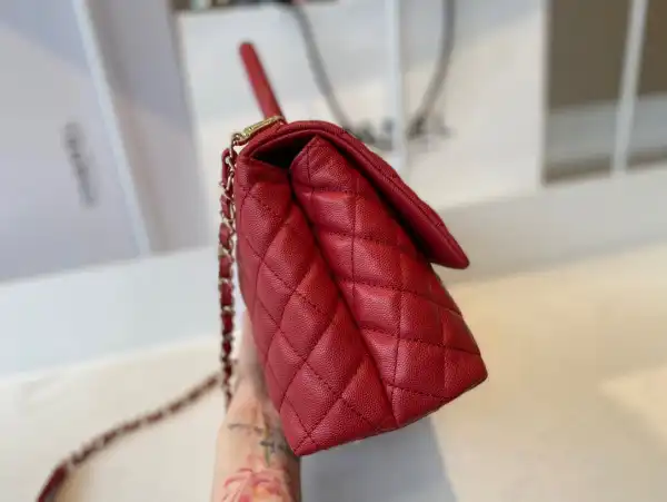 CHANEL LARGE FLAP BAG WITH TOP HANDLE