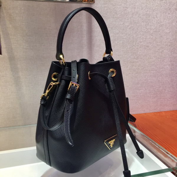 HOT SALE PRADA Saffiano Leather Bucket Bag