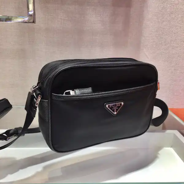 PRADA Re-Nylon and Saffiano leather shoulder bag