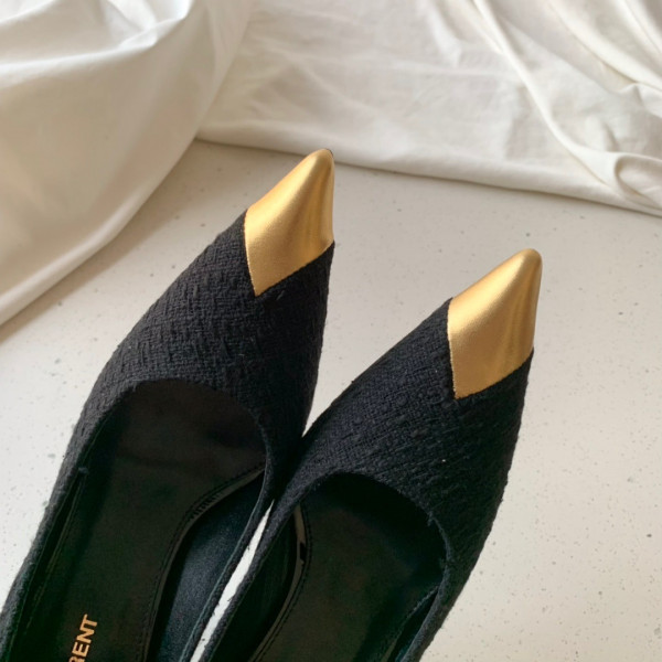 HOT SALE YSL VESPER POINTES-TOE PUMPS