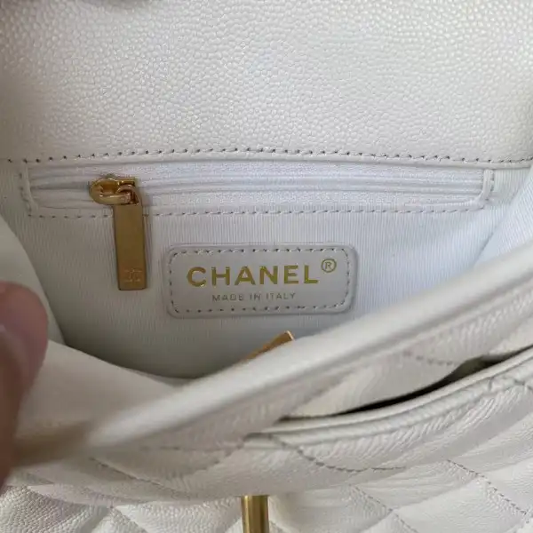 CHANEL SMALL FLAP BAG WITH TOP HANDLE