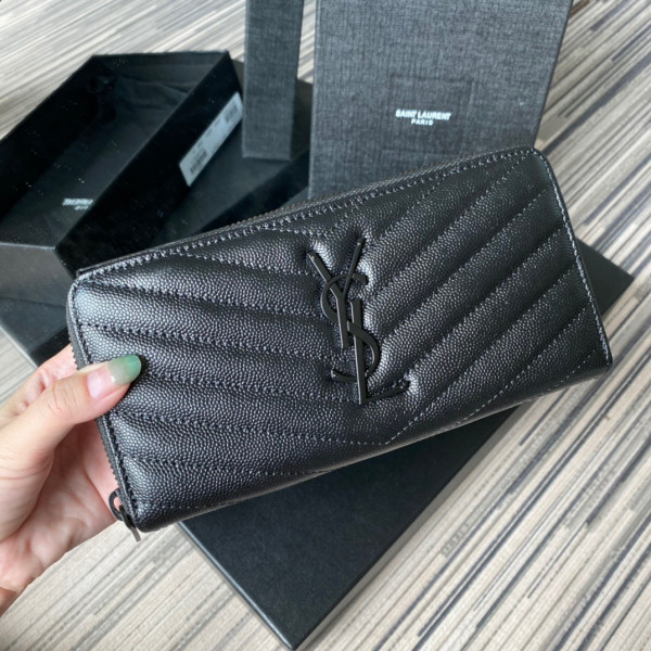 HOT SALE YSL MONOGRAM ZIPPY WALLET