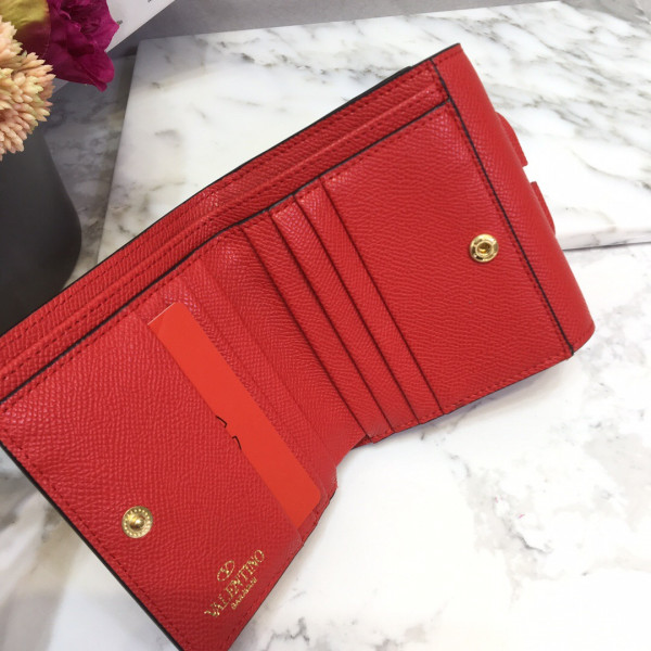 [FREE SHIPPING] VALENTINO GARAVANI COMPACT VSLING GRAINY CALFSKIN WALLET