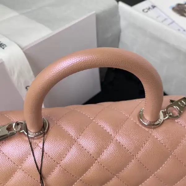 CHANEL FLAP BAG WITH TOP HANDLE