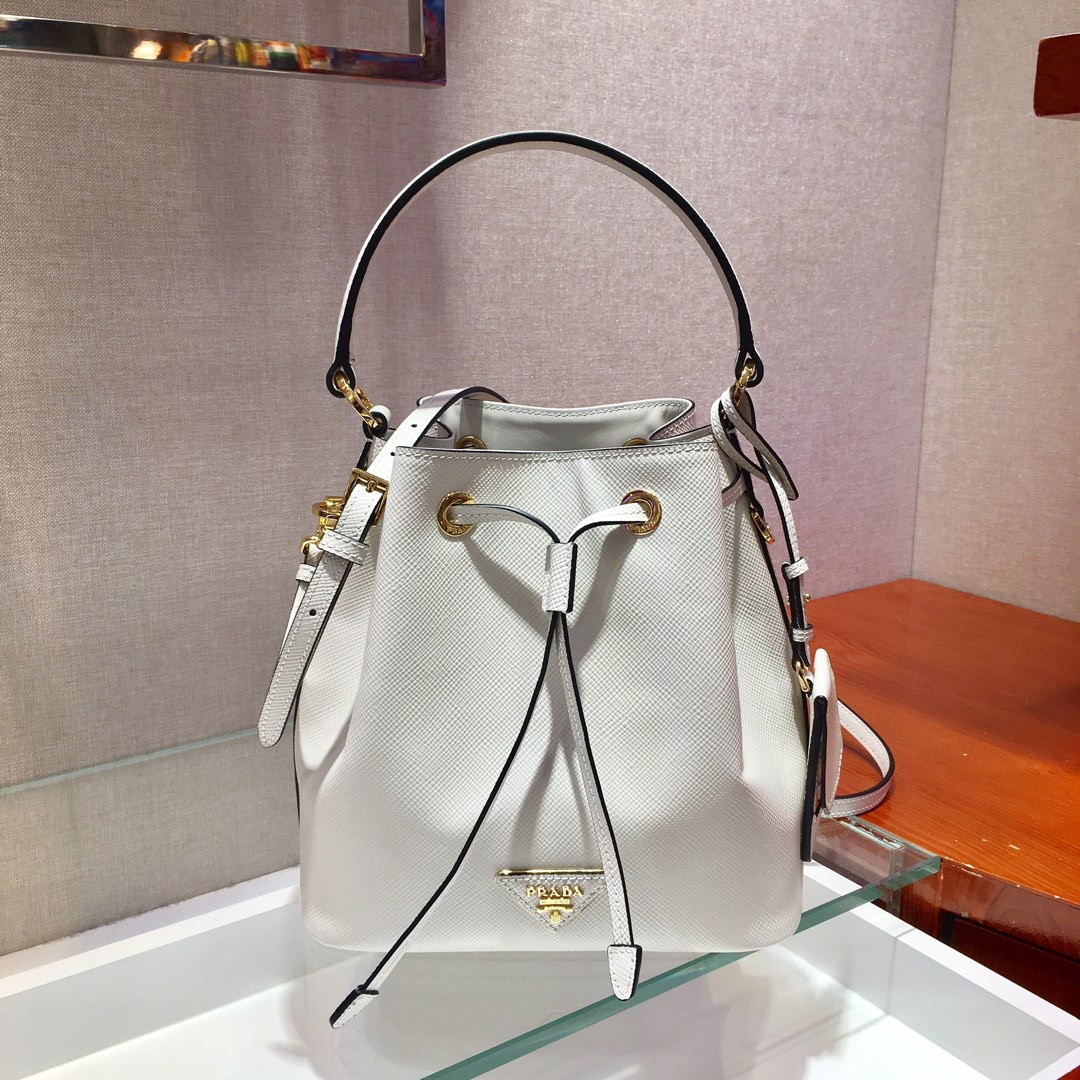 HOT SALE PRADA Saffiano Leather Bucket Bag