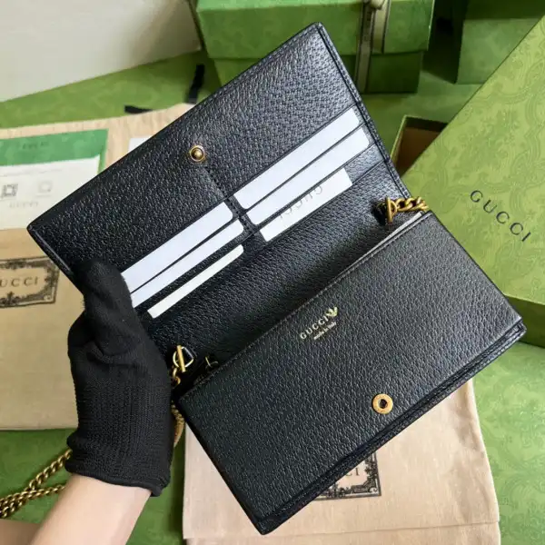 Adidas x Gucci wallet with chain