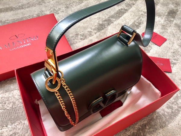 [FREE SHIPPING] VALENTINO GARAVANI VSLING SHINY CALFSKIN SHOULDER BAG