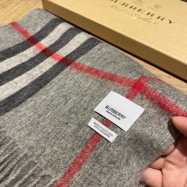 HOT SALE Burberry Check Cashmere Scarf