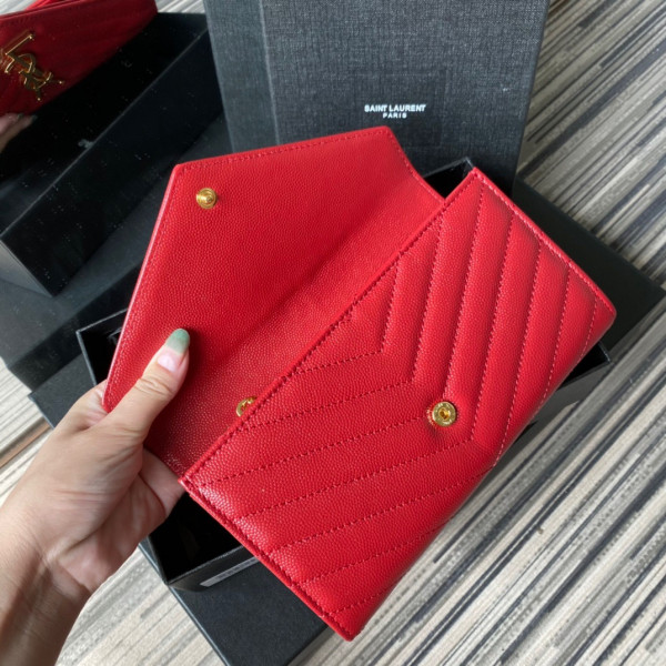 HOT SALE YSL MONOGRAM LARGE FLAP WALLET