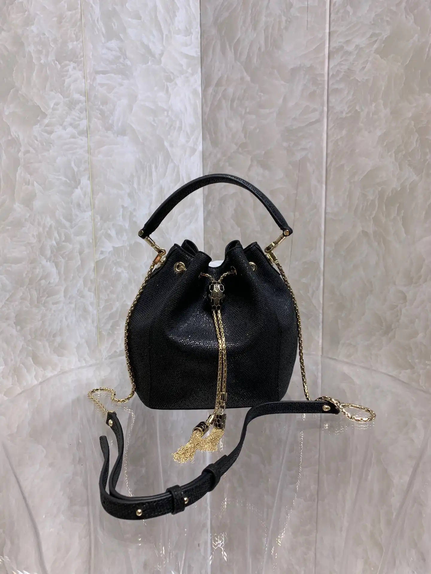 First bag ru BVLGARI SERPENTI FOREVER BUCKET BAG