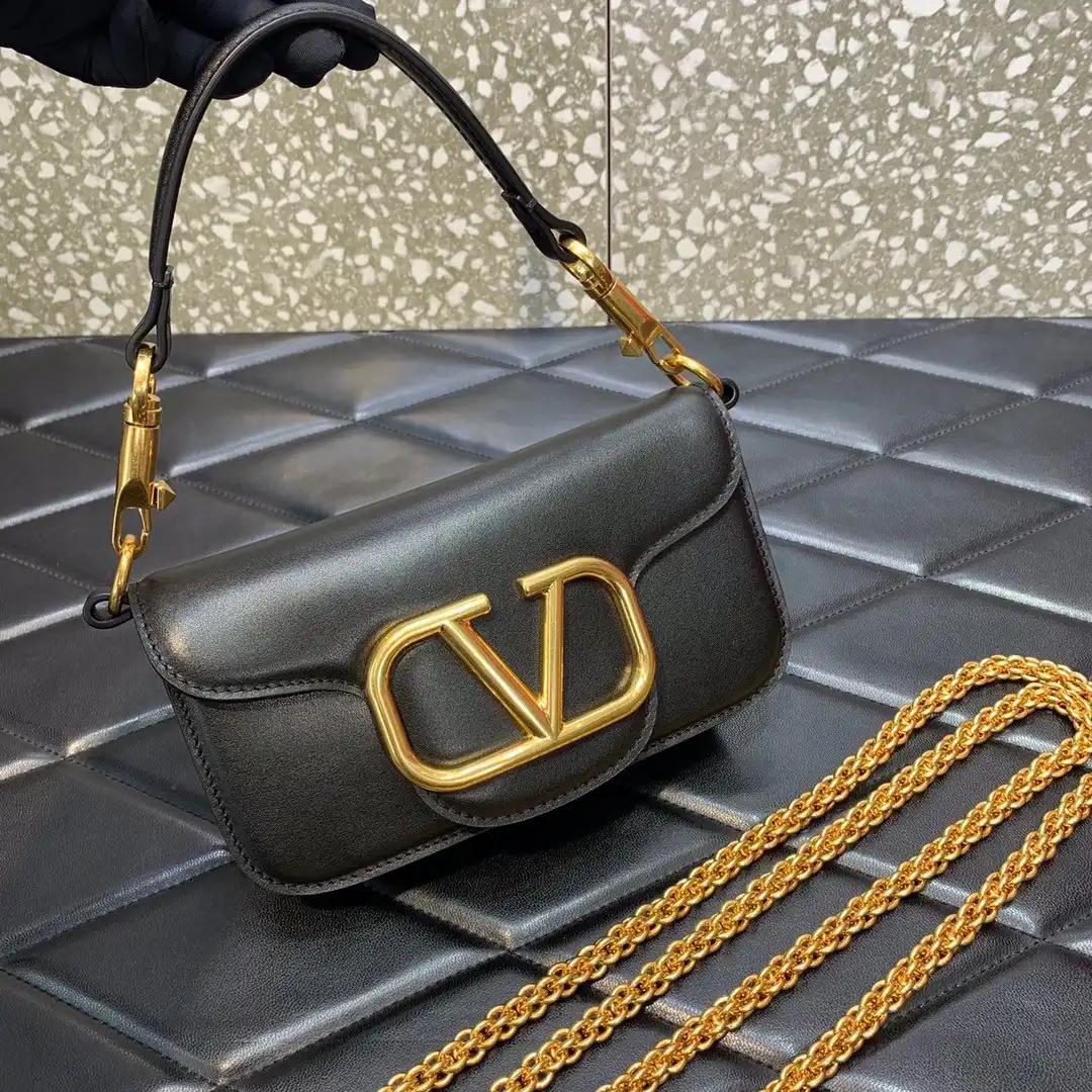 VALENTINO LOCÒ SMALL SHOULDER BAG IN CALFSKIN