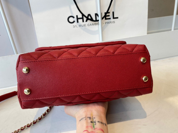 CL FLAP BAG WITH TOP HANDLE