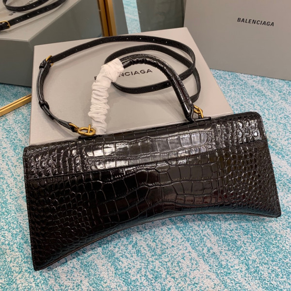 HOT SALE BALENCIAGA  HOURGLASS STRETCHED TOP HANDLE BAG