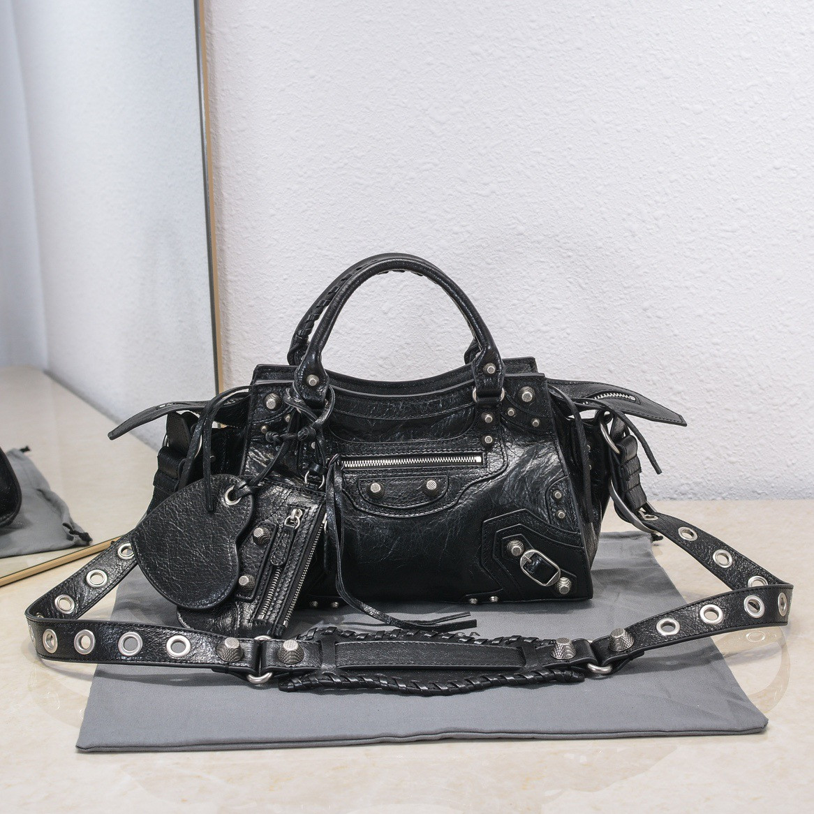 HOT SALE BALENCIAGA NEO CAGOLE XS HANDBAG