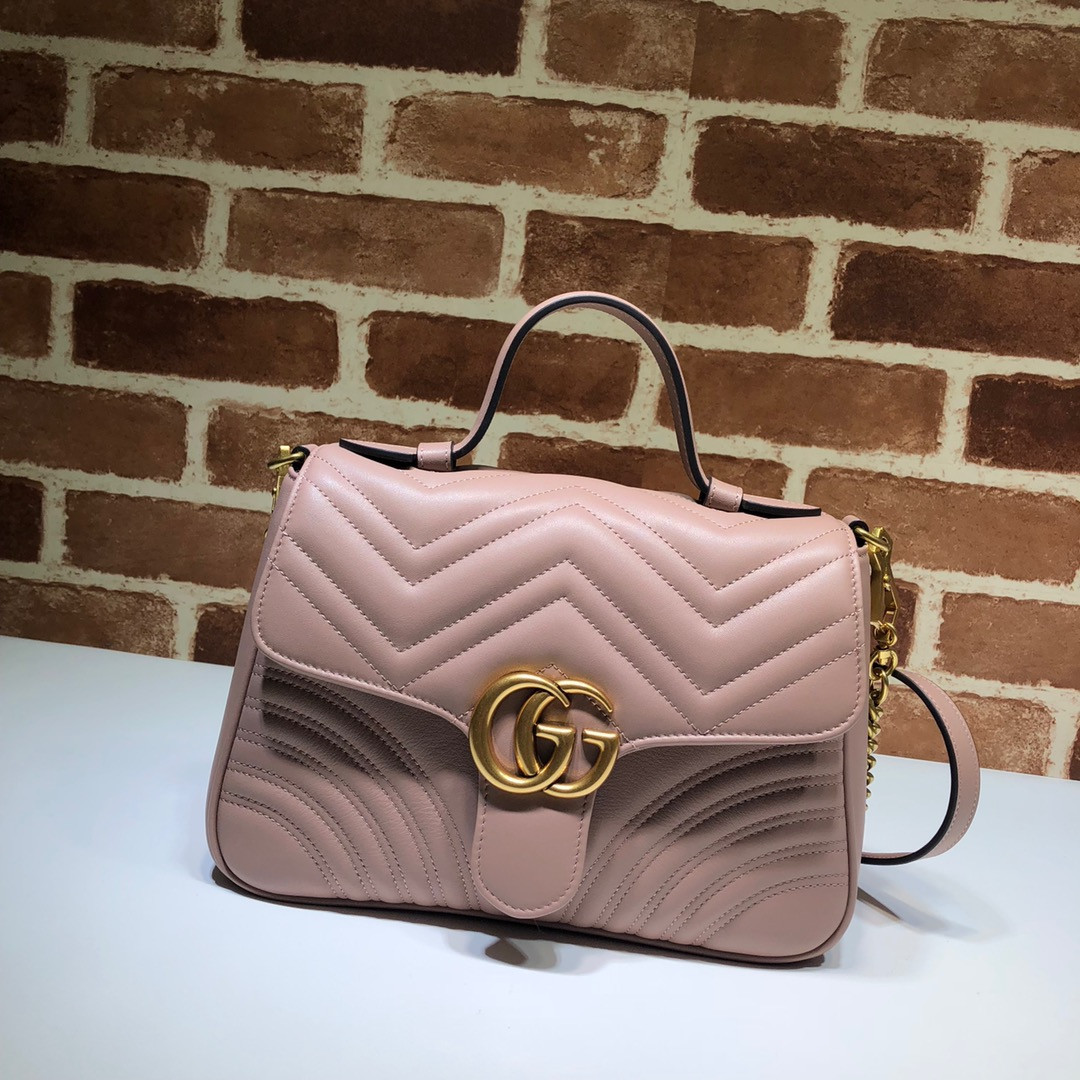 HOT SALE GUCCI GG Marmont Small Top Handle Bag