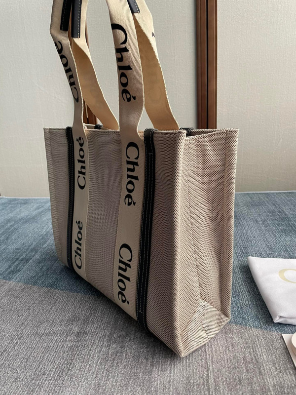 HOT SALE CHLOÉ MEDIUM WOODY TOTE BAG