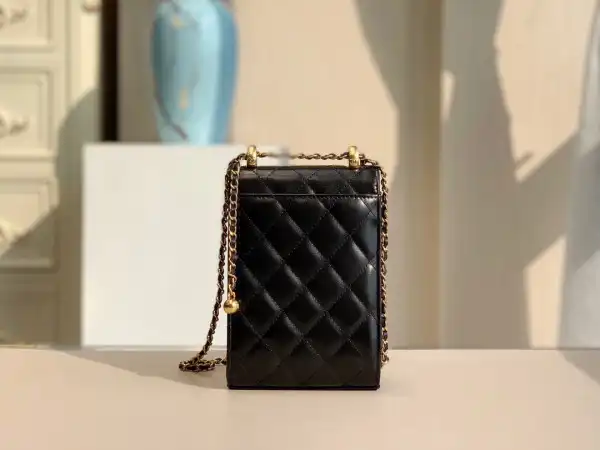 Firstbag Ru CHANEL PHONE HOLDER WITH CHAIN