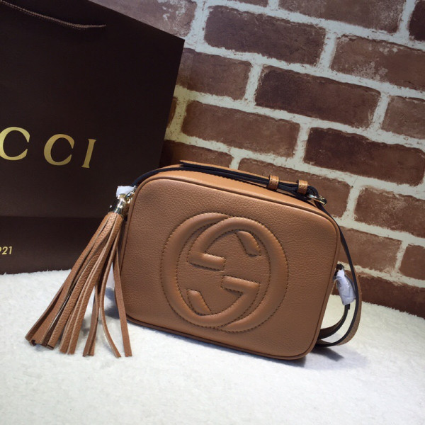 HOT SALE GUCCI Soho small leather disco bag