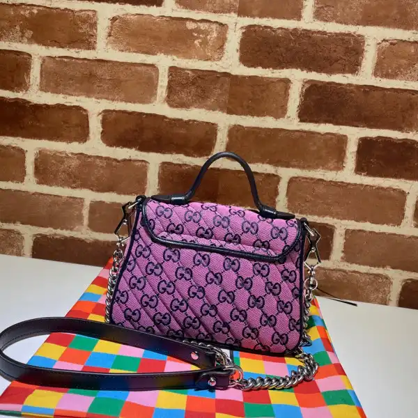 Cheap GUCCI GG Marmont Mini Top Handle Bag