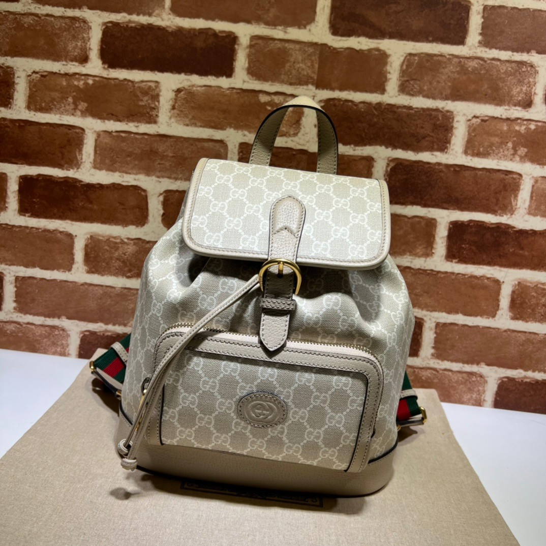 HOT SALE Gucci Backpack with Interlocking G