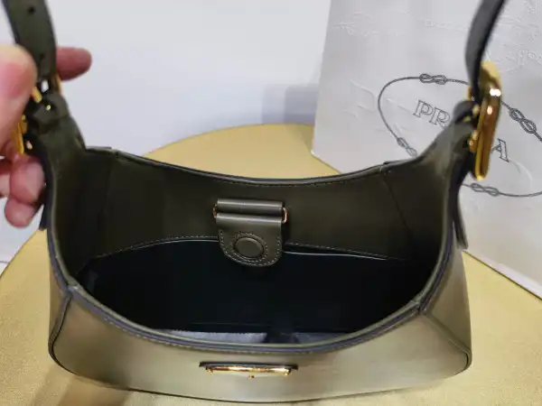 First bag ru Prada Leather shoulder bag