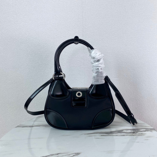 HOT SALE PRADA Moon padded nappa-leather bag