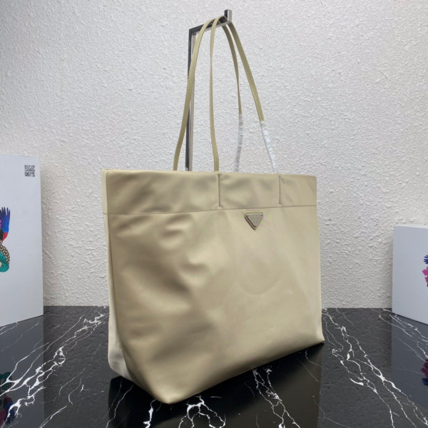 HOT SALE PRADA Re-Nylon and Saffiano leather tote bag