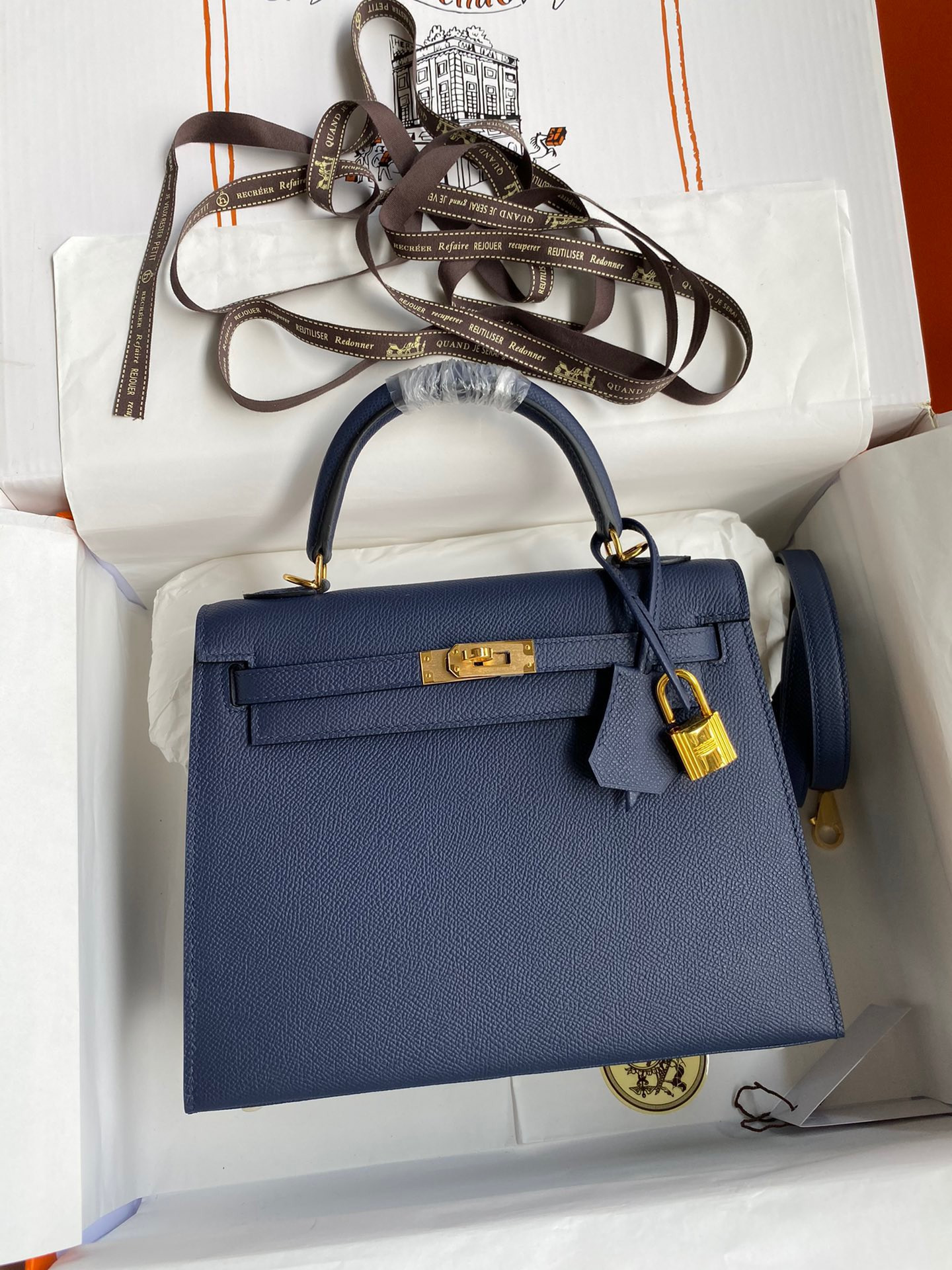 HOT SALE HERMES KELLY 25CM ALL HANDMADE