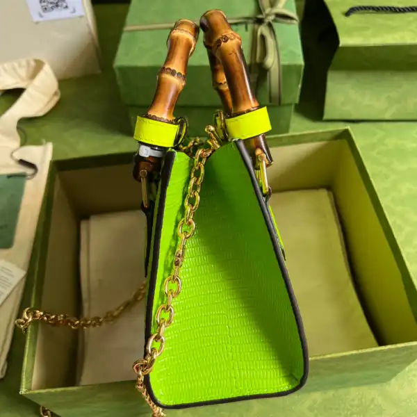 Gucci Diana lizard mini bag