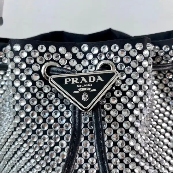 PRADA Satin mini-bag with crystals