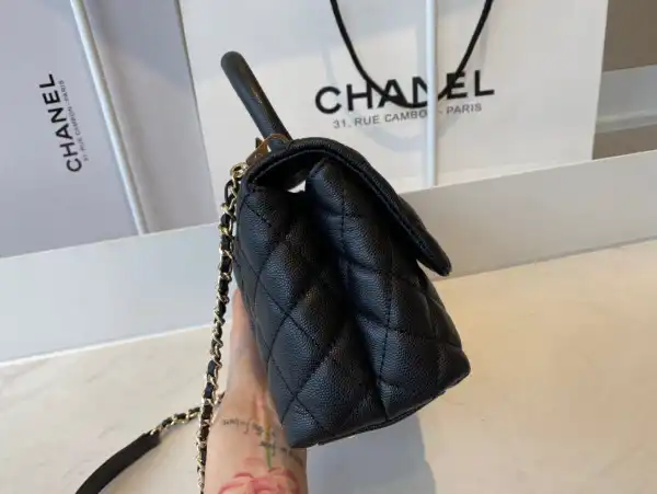 First bag ru CHANEL FLAP BAG WITH TOP HANDLE