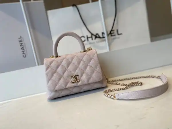 CHANEL MINI FLAP BAG WITH TOP HANDLE