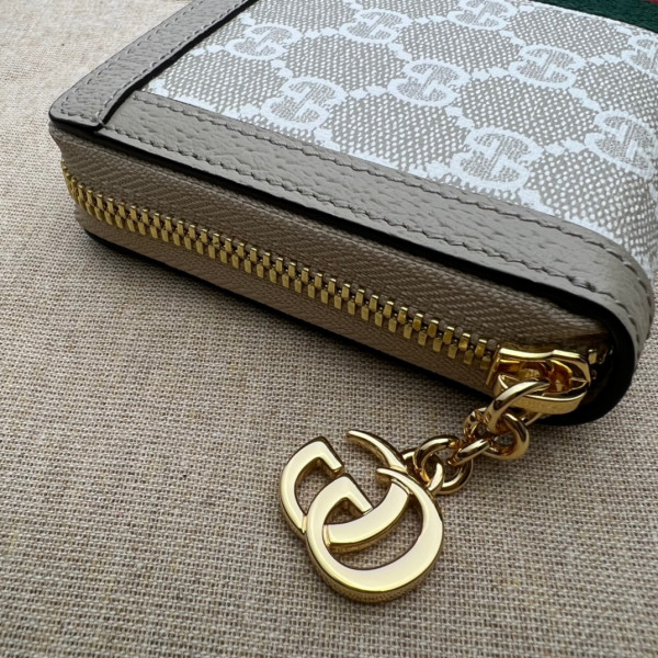 HOT SALE Gucci Ophidia GG zip around wallet