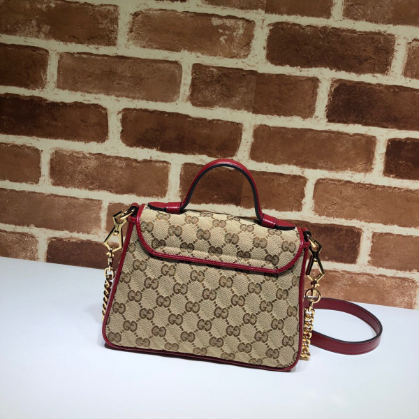 HOT SALE GUCCI GG Marmont mini top handle bag