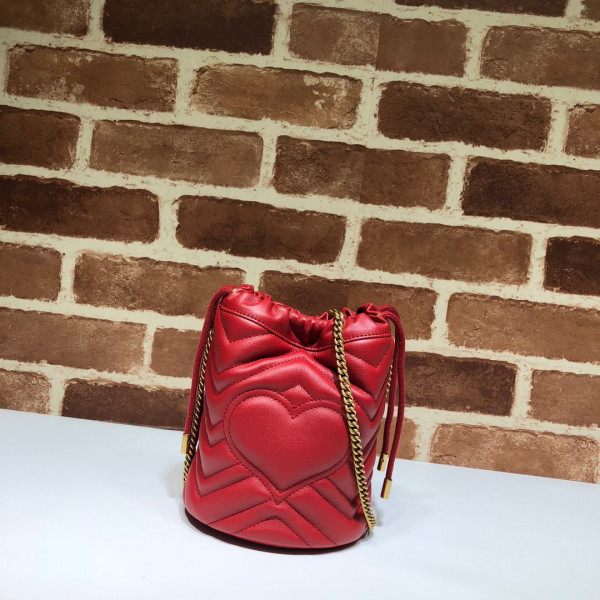 HOT SALE GUCCI GG Marmont mini bucket bag