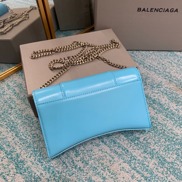 HOT SALE BALENCIAGA HOURGLASS WALLET ON CHAIN